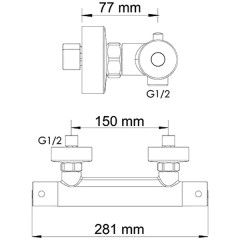 Смеситель для душа WasserKRAFT Berkel 4822 Thermo