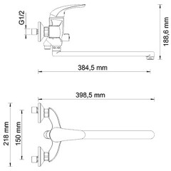 Смеситель универсальный WasserKRAFT Rossel 2802L