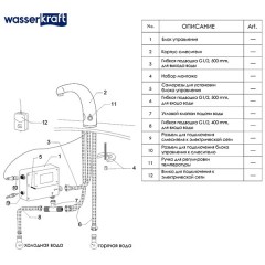 Смеситель для раковины WasserKRAFT Rossel 2813 сенсорный