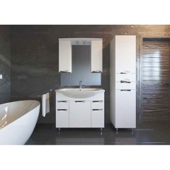 Зеркало-шкаф ASB-Mebel Мессина 100 белый