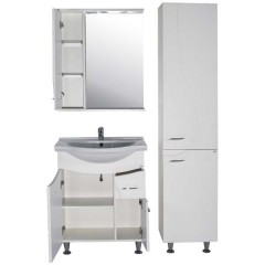 Зеркало-шкаф ASB-Mebel Альфа 65 R белый ясень
