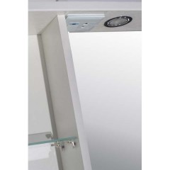 Зеркало-шкаф ASB-Mebel Альфа 65 R белый ясень