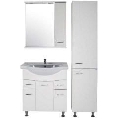 Зеркало-шкаф ASB-Mebel Альфа 75 белый ясень