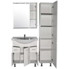 Зеркало-шкаф ASB-Mebel Альфа 75 белый ясень