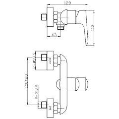 Смеситель для душа WeltWasser Bonn 304