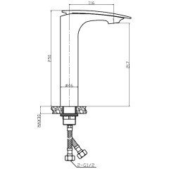 Смеситель для раковины WeltWasser Essen 615 WT