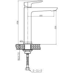 Смеситель для раковины WeltWasser Oder 415