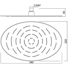Верхний душ Jaquar Maze OHS-CHR-1635