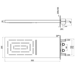 Верхний душ Jaquar Maze OHS-CHR-1649