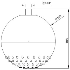 Верхний душ Jaquar OHS-WHM-1763