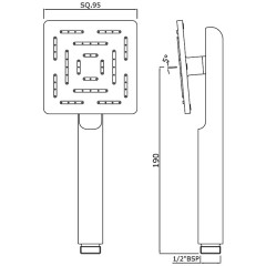 Ручной душ Jaquar Maze HSH-CHR-1655