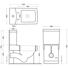 Унитаз Jaquar Fonte FNS-WHT-40751P+FNS-WHT-40201