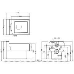 Унитаз подвесной Jaquar Fonte FNS-WHT-40951