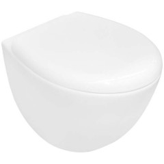 Унитаз подвесной BelBagno Alba BB125CH+BB125SC безободковый