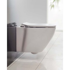 Унитаз подвесной BelBagno Aldina BB114CH+BB114SC безободковый