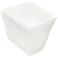 Унитаз приставной BelBagno Regina BB104CB+BB104SC безободковый