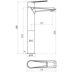 Смеситель для раковины BelBagno Saluto SAL-LMC-BO