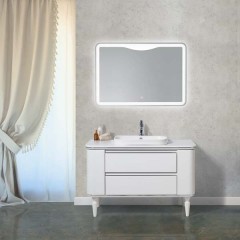 Тумба под раковину BelBagno Radice 100 bianco lucido BB1000DRC/BL