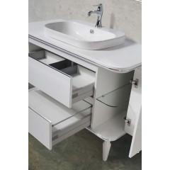 Тумба под раковину BelBagno Radice 100 bianco lucido BB1000DRC/BL