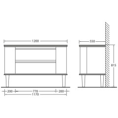 Тумба под раковину BelBagno Radice 120 tortora opaco BB1200DRC/TO