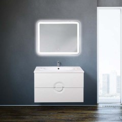 Тумба с раковиной BelBagno Onda 100 bianco lucido