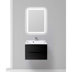 Тумба с раковиной BelBagno Marino 65 nero lucido