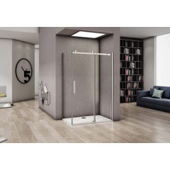 Душевое ограждение GooDDooR Altair WTW-140-C-CH+SP-90-C-CH