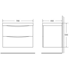 Тумба с раковиной BelBagno Marino 70 patinato turchese