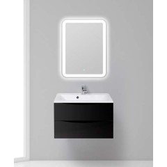 Тумба с раковиной BelBagno Marino 75 nero lucido