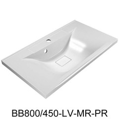 Тумба с раковиной BelBagno Marino 80 nero lucido