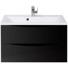 Тумба под раковину BelBagno Marino 80 nero lucido MARINO-800-2C-SO-NL-P