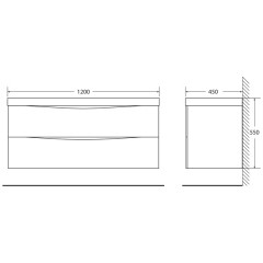 Тумба под раковину BelBagno Marino 120 cioccolato opaco MARINO-1200-2C-SO-CTO-P