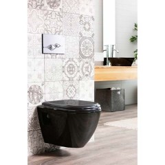 Унитаз подвесной Creavit Single TP325.40100 black