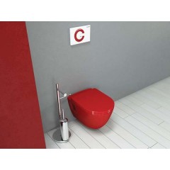 Унитаз подвесной Creavit Single TP325.70100 red