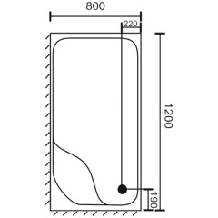 Поддон акриловый Royal Bath RB8120BP L