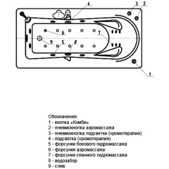 Ванна акриловая Aquatek Леда