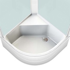 Душевая кабина Domani-Spa Eko 88 high прозрачная/чёрная DS01EcD88HBCl00