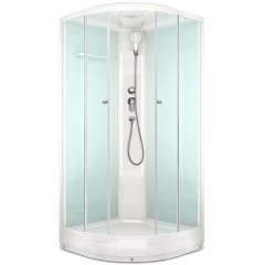 Душевая кабина Domani-Spa Delight 110 прозрачная/белая DS01D110LWCl00