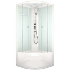 Душевая кабина Domani-Spa Delight 110 high прозрачная/белая DS01D110HWCl00