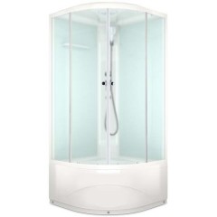Душевая кабина Domani-Spa Delight 110 high матовая/белая DS01D110HWM00