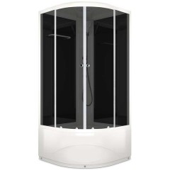 Душевая кабина Domani-Spa Delight 110 high тонированная/чёрная DS01D110HBT00