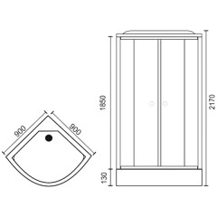 Душевая кабина Royal Bath RB90HK6-WC