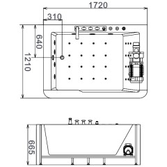 Ванна акриловая Gemy G9226 K