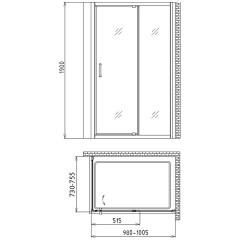 Душевой угол Gemy Sunny Bay S28191A-A75