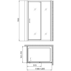 Душевой угол Gemy Sunny Bay S28191B-A100