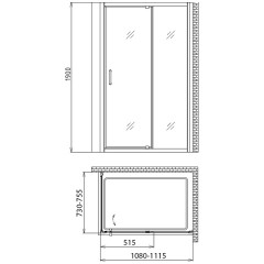 Душевой угол Gemy Sunny Bay S28191C-A75