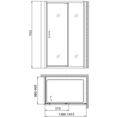 Душевой угол Gemy Sunny Bay S28191E-A90