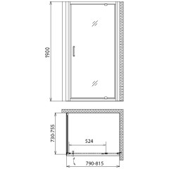 Душевой угол Gemy Sunny Bay S28150-A75
