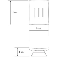 Мыльница WasserKRAFT Amper Black K-5429BLACK