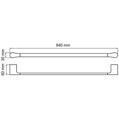 Полотенцедержатель WasserKRAFT Elbe K-7230